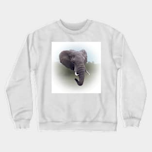 Elephant portrait Crewneck Sweatshirt